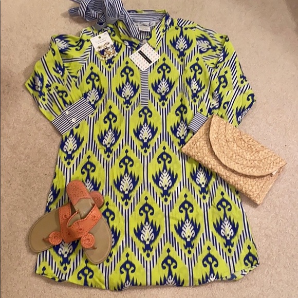 Gretchen Scott Designs Dresses & Skirts - NWT! GRETCHEN SCOTT Ikat Tunic Shirt Dress Top